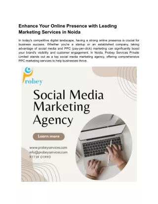 enhance your online presence with leading