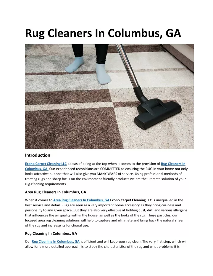 rug cleaners in columbus ga