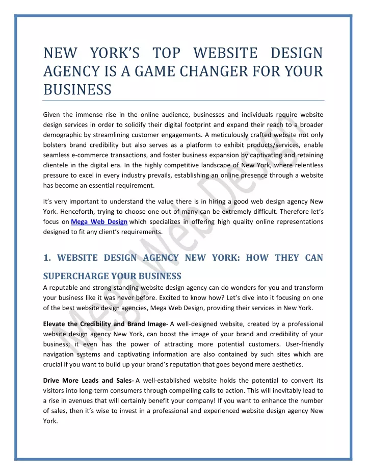 new york s top website design agency is a game