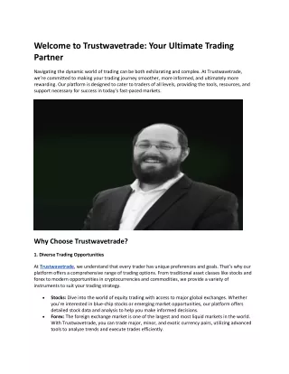 welcome to trustwavetrade your ultimate trading