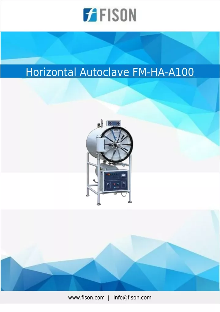 horizontal autoclave fm ha a100 www fison