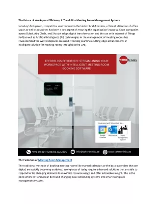 the future of workspace efficiency