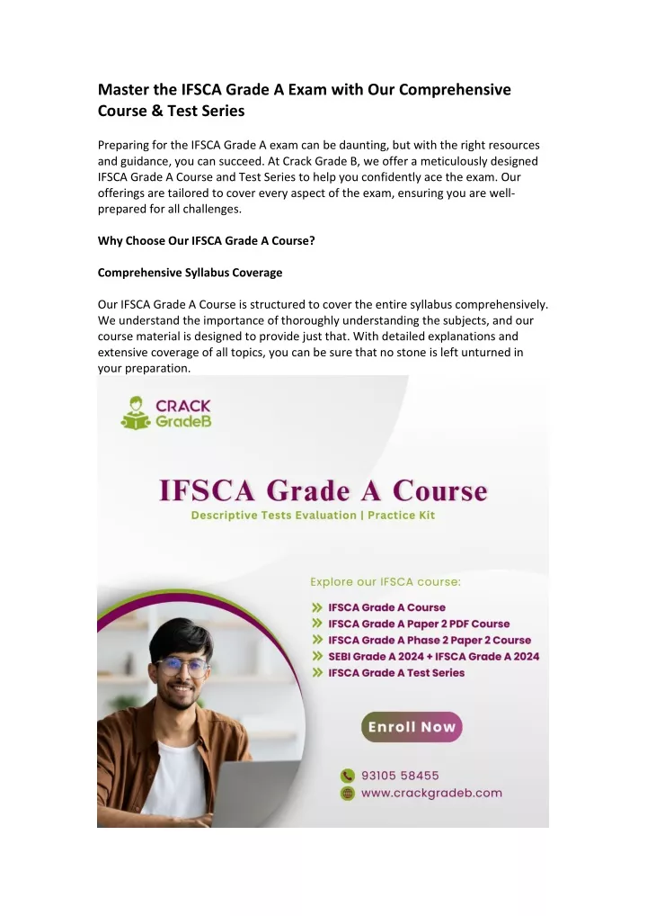 master the ifsca grade a exam with