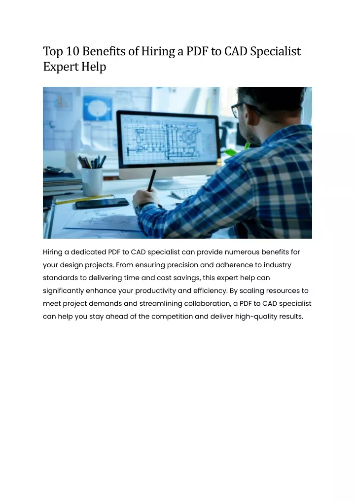top 10 benefits of hiring a pdf to cad specialist