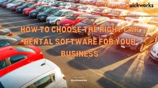 How to Choose the Right Car Rental Software for Your Business