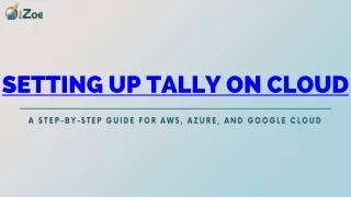 Setting Up Tally on Cloud