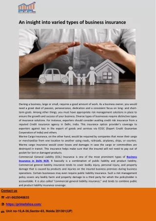 An insight into varied types of business insurance