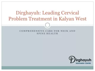 Effective Cervical Problem Treatment in Kalyan West