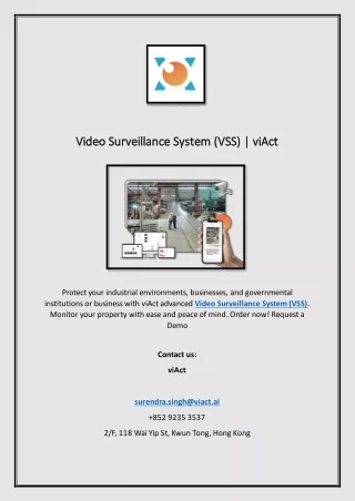 video surveillance system vss viact video