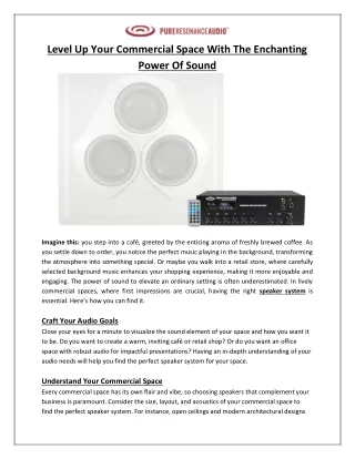 level up your commercial space with