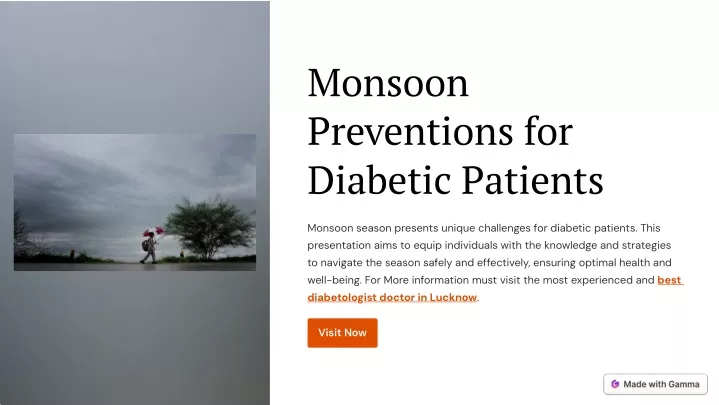 monsoon preventions for diabetic patients