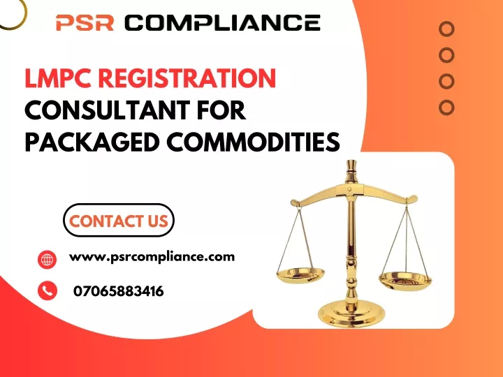 lmpc registration consultant for packaged