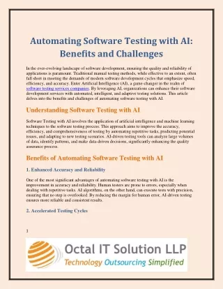 automating software testing with ai benefits