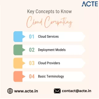 Key Concepts to Know about cloud computing
