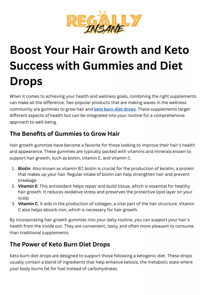 boost your hair growth and keto success with