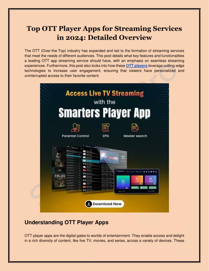 top ott player apps for streaming services