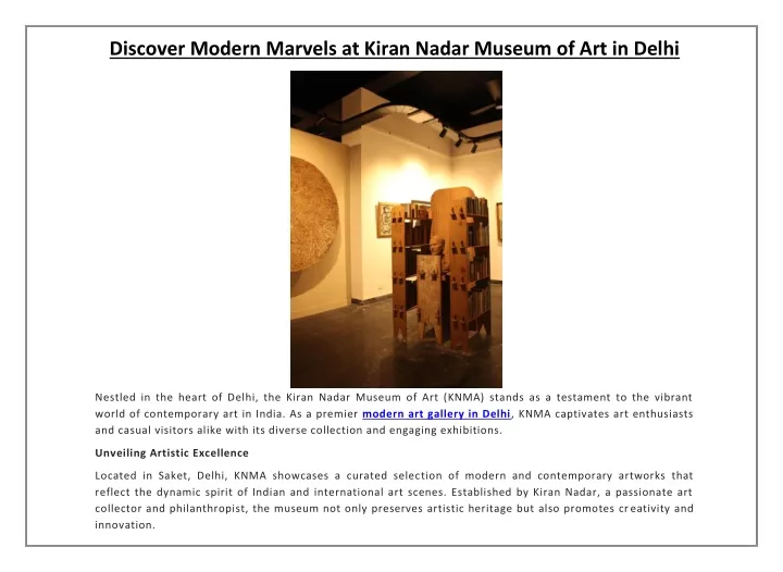 discover modern marvels at kiran nadar museum