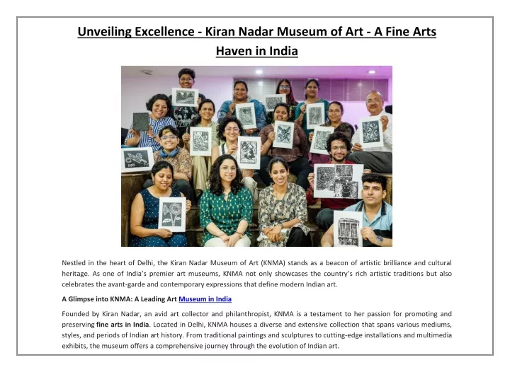 unveiling excellence kiran nadar museum