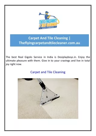 Carpet And Tile Cleaning Theflyingcarpetandtilecleaner.com.au