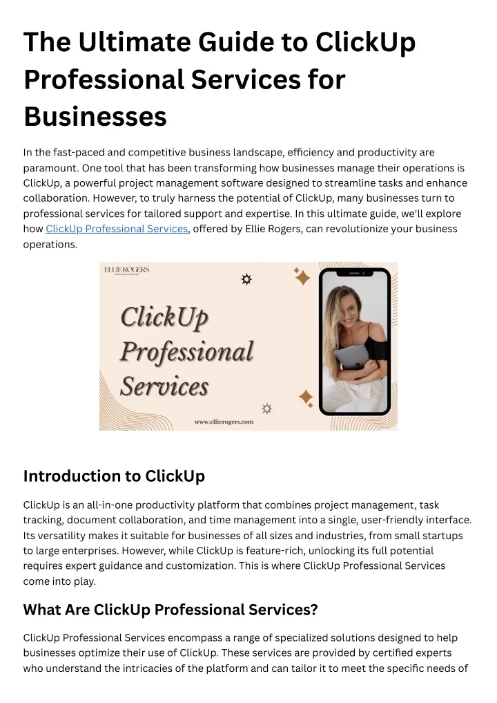 the ultimate guide to clickup professional