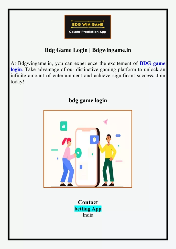 bdg game login bdgwingame in