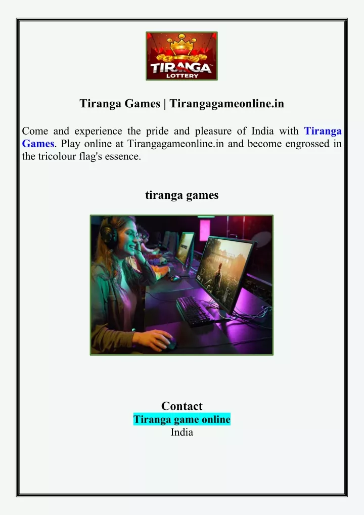 tiranga games tirangagameonline in