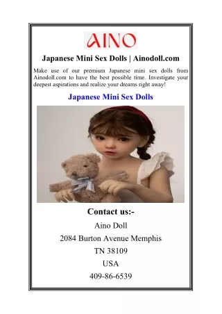 Japanese Mini Sex Dolls  Ainodoll.com