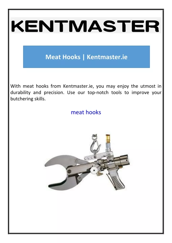 with meat hooks from kentmaster ie you may enjoy