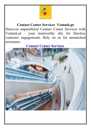 Contact Center Services  Ventask