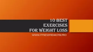 10 best exercises for weight loss
