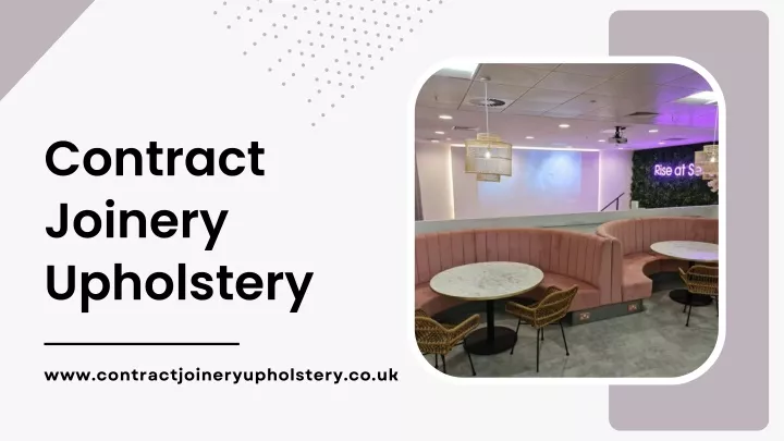 contract joinery upholstery