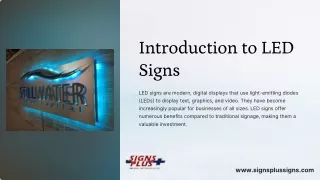 Drive Engagement with LED Signs by Signs Plus Signs