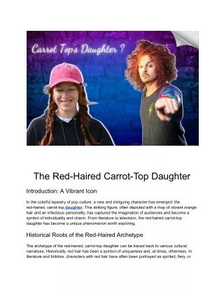 the red haired carrot top daughter