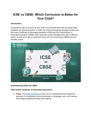icse vs cbse which curriculum is better for your