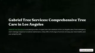 Tree Emergency Los Angeles - gabrieltreeservices.com