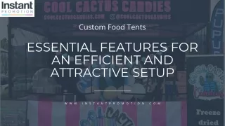 custom food tents