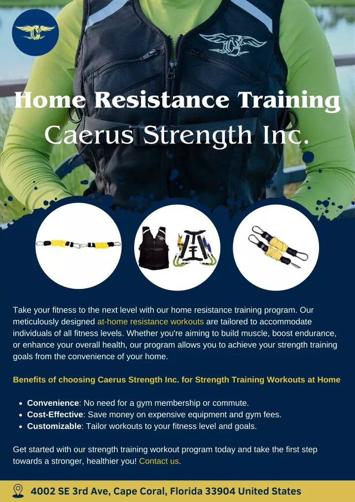 home resistance training caerus strength inc