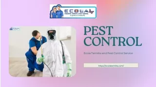 Termite and Pest Control Solutions - Ecola Termite And Pest Control Services