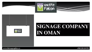 SIGNAGE COMPANY IN OMAN