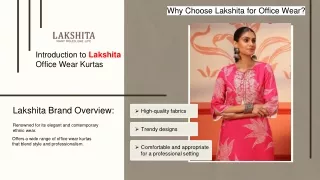 Introduction to Lakshita Office Wear Kurtas