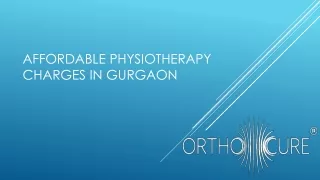 Affordable Physiotherapy Charges in Gurgaon