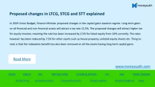 proposed changes in ltcg stcg and stt explained