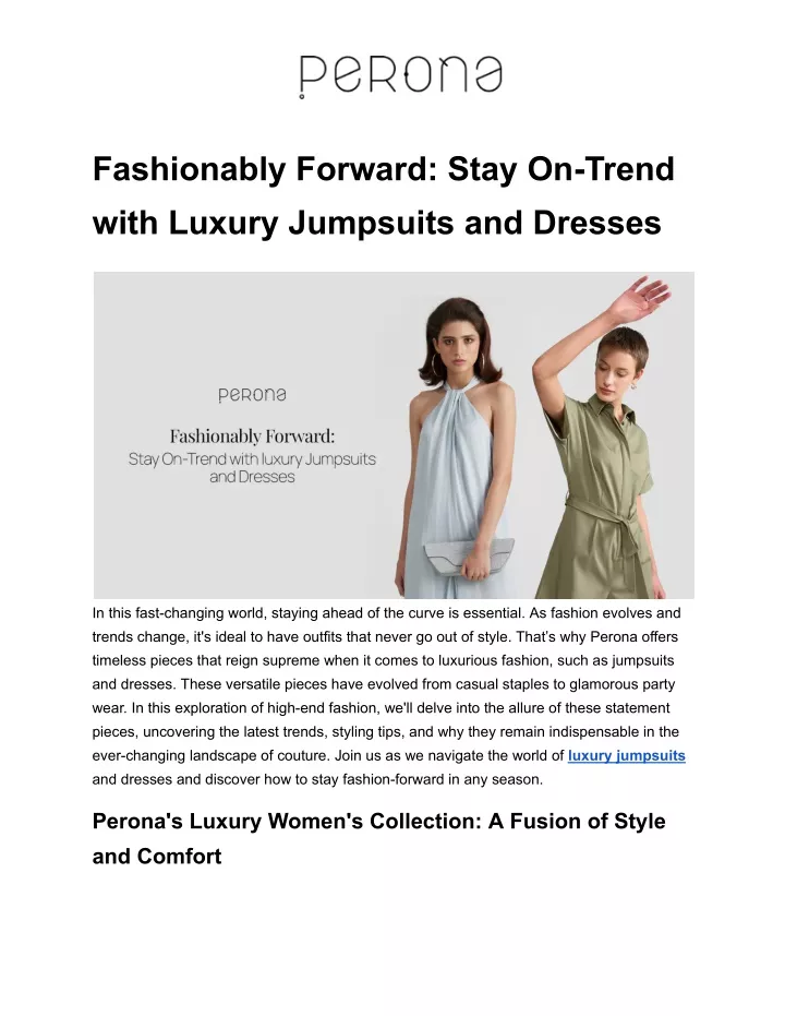 fashionably forward stay on trend with luxury