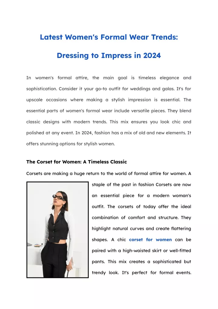 latest women s formal wear trends