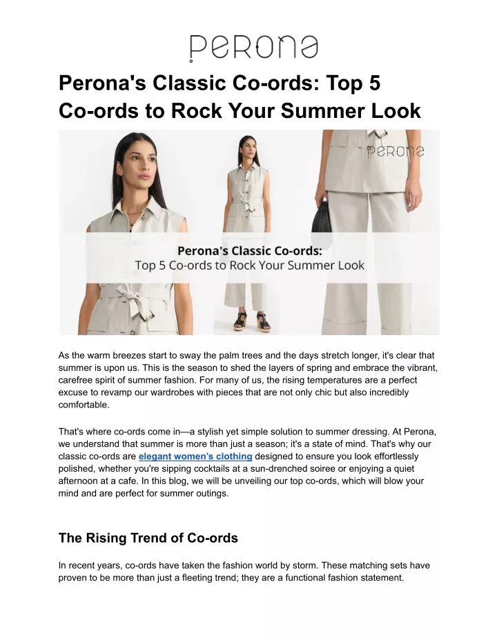 perona s classic co ords top 5 co ords to rock