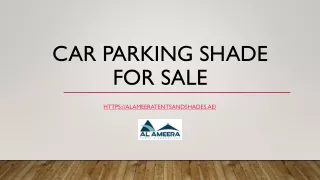 Car Parking Shade for Sale