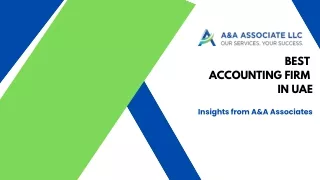Best Accounting Firm in UAE - A&A Associate