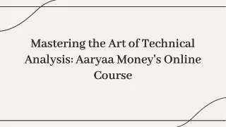 Advance Your Trading Skills with Our Technical Analysis Course Online