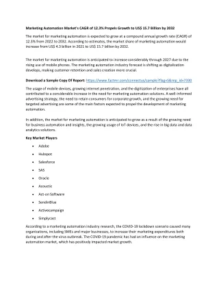 marketing automation market s cagr