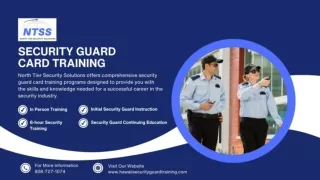 Security Guard Card Training